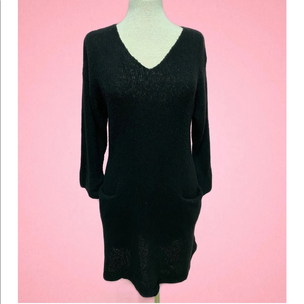 GRIZAS Black Sweater Dress